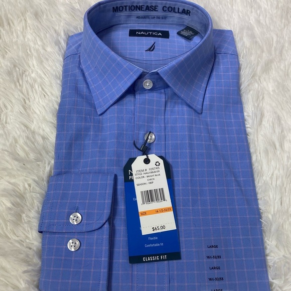 NAUTICA CLASSIC-FIT PLAID BUTTON-DOWN SHIRT - Picture 2 of 3
